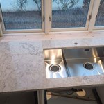 Caesarstone Moorland Fog - malmö - montering  23-01-2024