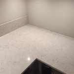 Caesarstone Bianco Drift - Tidaholm - montering  23-01-2024