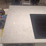 Caesarstone Bianco Drift - Tidaholm - montering  23-01-2024
