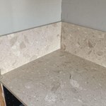 Terrazzo Perlato Royal - Skurup - montering  29-01-2024
