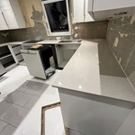 Technistone Noble Ivory White - Västerås  - montering  17-02-2024